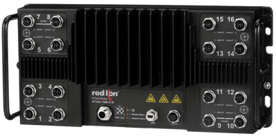 Red Lion Industrial Ethernet Switch, NT24k-16M12-POE
